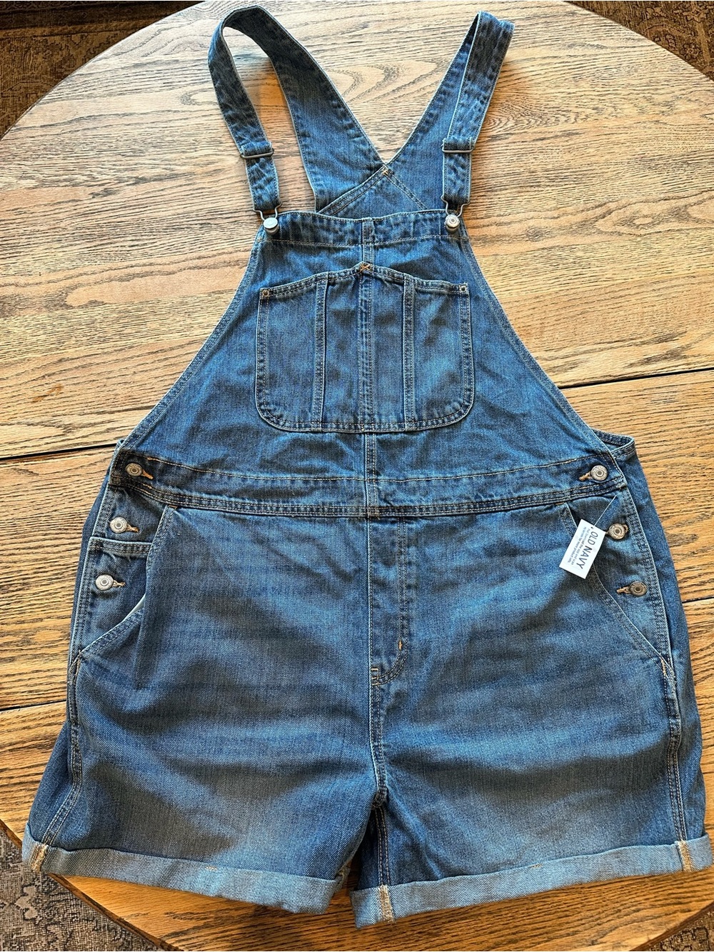 Women’s classic Blue Denim Short Overalls - NWT